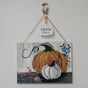 Hand painted fall pumpkins